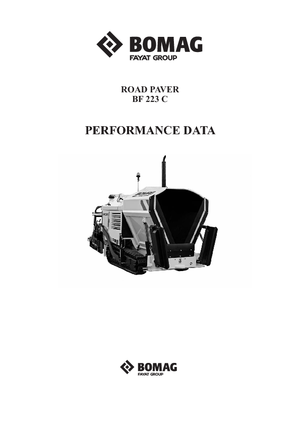 Gąsienicowe rozściełacze asfaltu Bomag BF 223 C