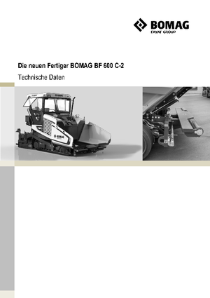 Gąsienicowe rozściełacze asfaltu Bomag BF 600 C 2 S 500
