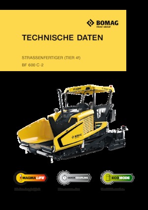 Gąsienicowe rozściełacze asfaltu Bomag BF 600 C 2 S 600
