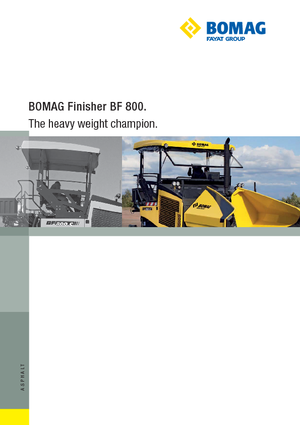 Gąsienicowe rozściełacze asfaltu Bomag BF 800 C S 600