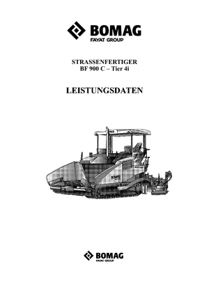 Gąsienicowe rozściełacze asfaltu Bomag BF 900 C S 600