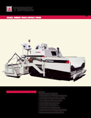 Gąsienicowe rozściełacze asfaltu Terex CR362L