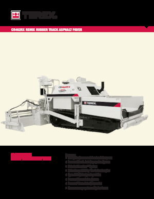 Gąsienicowe rozściełacze asfaltu Terex CR462RX