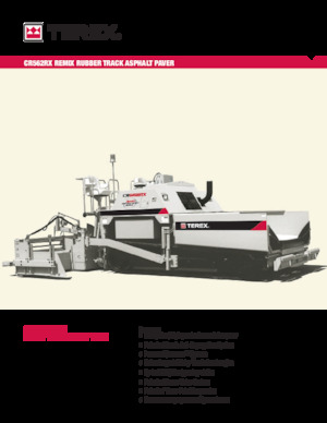 Gąsienicowe rozściełacze asfaltu Terex CR562RX