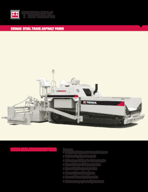 Gąsienicowe rozściełacze asfaltu Terex CR562S