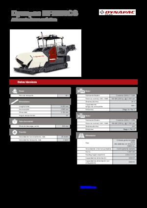 Gąsienicowe rozściełacze asfaltu Dynapac MF2500CS