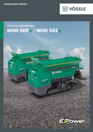 Gąsienicowe rozściełacze asfaltu Vögele MINI 500e