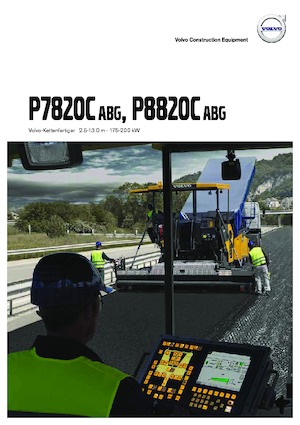 Gąsienicowe rozściełacze asfaltu Volvo P8820C ABG
