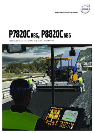 Gąsienicowe rozściełacze asfaltu Volvo P8820C ABG