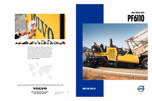 Gąsienicowe rozściełacze asfaltu Volvo PF 6110