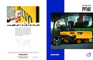 Gąsienicowe rozściełacze asfaltu Volvo PF161