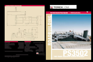 Gąsienicowe rozściełacze asfaltu Terex PS3502