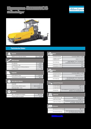 Gąsienicowe rozściełacze asfaltu Dynapac SD 2500 CS