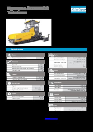 Gąsienicowe rozściełacze asfaltu Dynapac SD 2500 CS