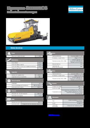 Gąsienicowe rozściełacze asfaltu Dynapac SD 2500 CS