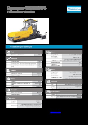 Gąsienicowe rozściełacze asfaltu Dynapac SD 2500 CS