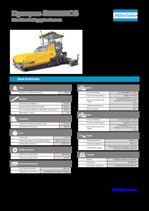 Gąsienicowe rozściełacze asfaltu Dynapac SD 2500 CS