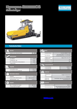 Gąsienicowe rozściełacze asfaltu Dynapac SD 2550 CS