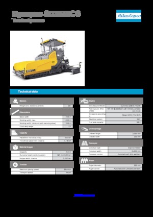 Gąsienicowe rozściełacze asfaltu Dynapac SD 2550 CS