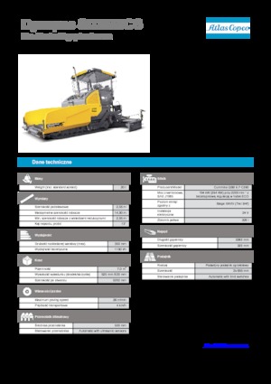 Gąsienicowe rozściełacze asfaltu Dynapac SD 2550 CS