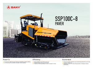 Gąsienicowe rozściełacze asfaltu Sany SSP100C-8 