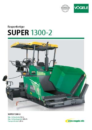 Gąsienicowe rozściełacze asfaltu Vögele Super 1300-2