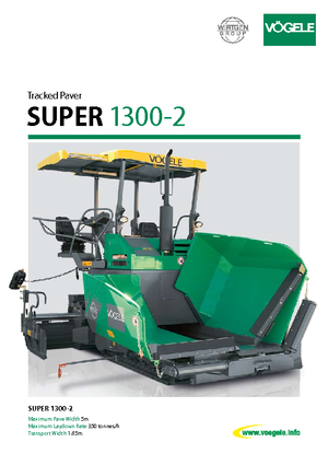 Gąsienicowe rozściełacze asfaltu Vögele Super 1300-2