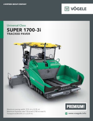 Gąsienicowe rozściełacze asfaltu Vögele Super 1700-3i