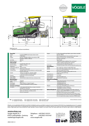 Gąsienicowe rozściełacze asfaltu Vögele Super 1800-2