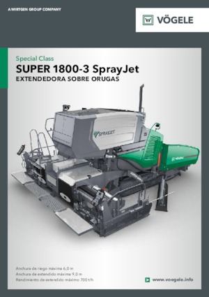 Gąsienicowe rozściełacze asfaltu Vögele Super 1800-3 SprayJet