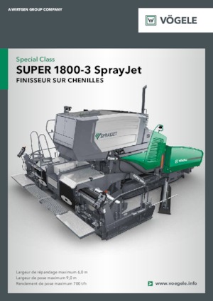 Gąsienicowe rozściełacze asfaltu Vögele Super 1800-3 SprayJet