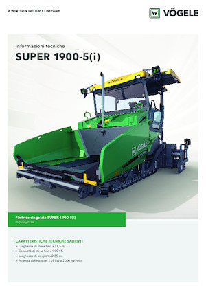 Gąsienicowe rozściełacze asfaltu Vögele Super 1900-5