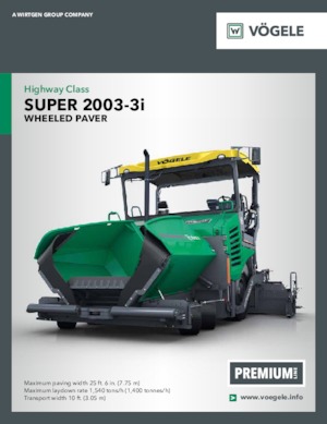 Gąsienicowe rozściełacze asfaltu Vögele Super 2000-3