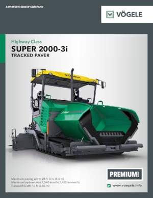 Gąsienicowe rozściełacze asfaltu Vögele Super 2000-3i