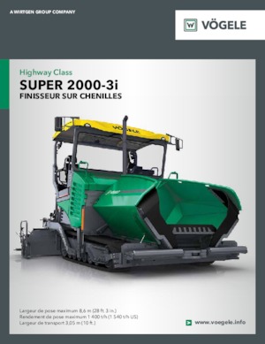 Gąsienicowe rozściełacze asfaltu Vögele Super 2000-3i