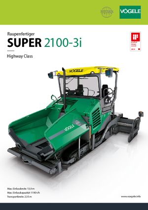 Gąsienicowe rozściełacze asfaltu Vögele Super 2100-3i