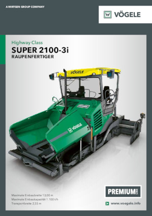 Gąsienicowe rozściełacze asfaltu Vögele Super 2100-3i