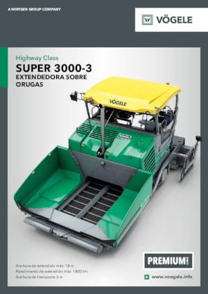 Gąsienicowe rozściełacze asfaltu Vögele Super 3000-3
