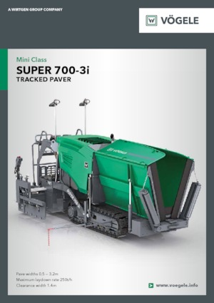 Gąsienicowe rozściełacze asfaltu Vögele Super 700-3i