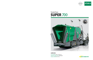 Gąsienicowe rozściełacze asfaltu Vögele Super 700