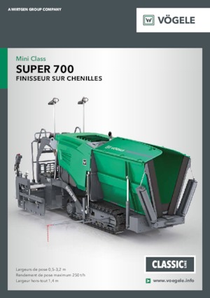 Gąsienicowe rozściełacze asfaltu Vögele Super 700