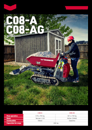 Wozidła gąsienicowe Yanmar C08-A HI TIP 