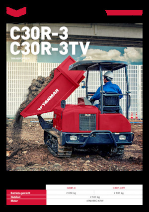 Wozidła gąsienicowe Yanmar C30R-3 