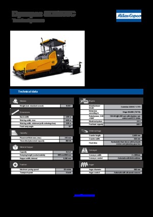 Gąsienicowe rozściełacze asfaltu Dynapac SD 2500 C