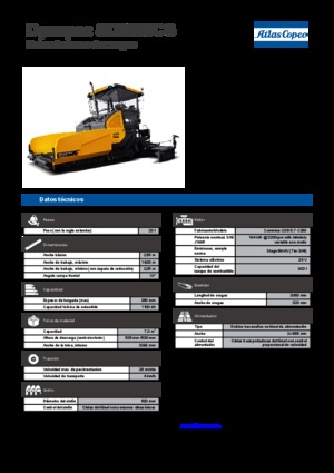 Gąsienicowe rozściełacze asfaltu Dynapac SD 2550 CS
