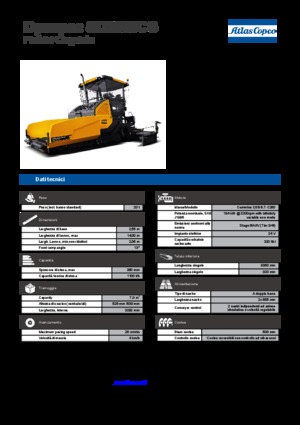 Gąsienicowe rozściełacze asfaltu Dynapac SD 2550 CS