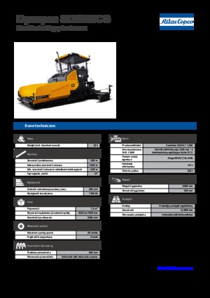 Gąsienicowe rozściełacze asfaltu Dynapac SD 2550 CS