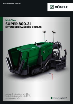 Gąsienicowe rozściełacze asfaltu Vögele Super 800-3i