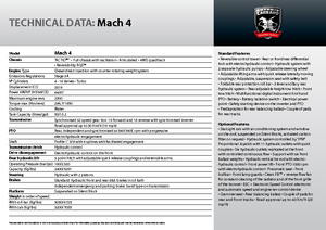 Ciągniki na gąsienicach gumowych Carraro Mach 4 II