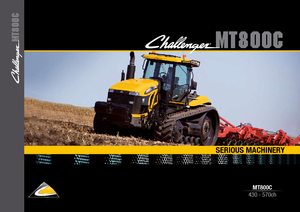 Ciągniki na gąsienicach gumowych Challenger MT865 C